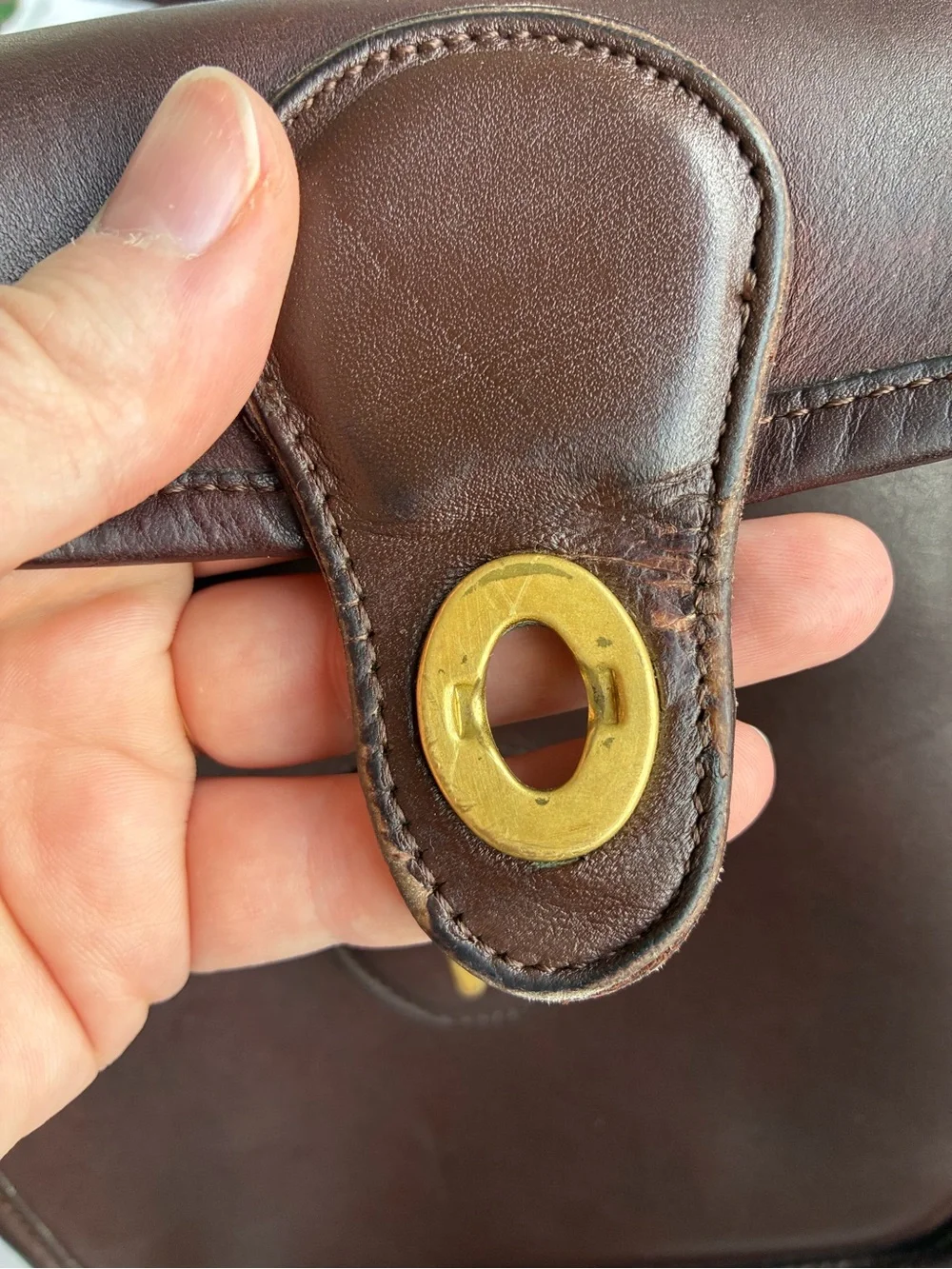 Vintage Coach Murphy bag mahogany